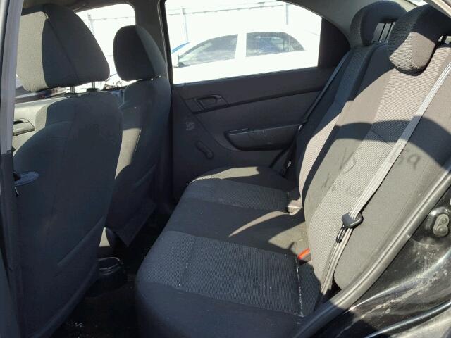 3G1TB5DG4BL138716 - 2011 CHEVROLET AVEO LS BLACK photo 6