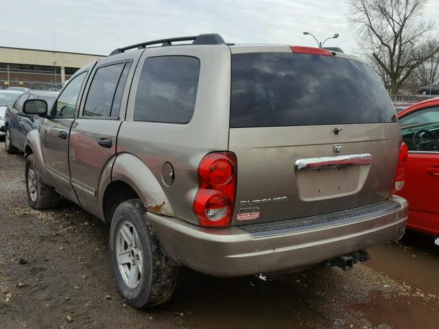 1D4HB58N54F110896 - 2004 DODGE DURANGO LI GOLD photo 3