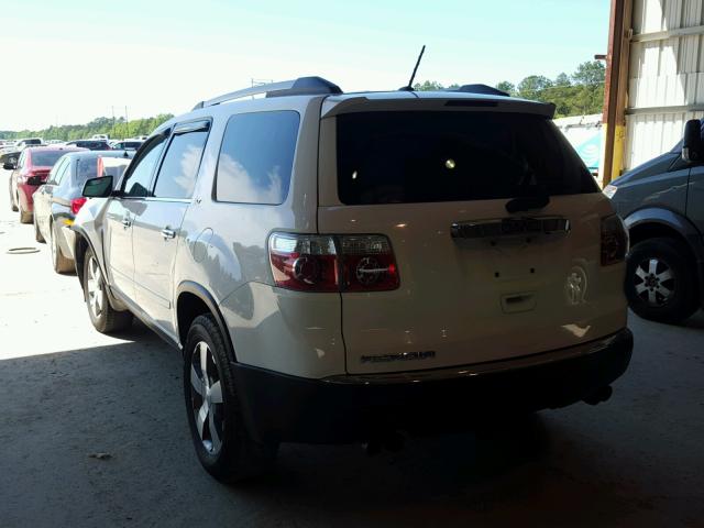 1GKKRSED0BJ218611 - 2011 GMC ACADIA SLT თეთრი ფოტო 3