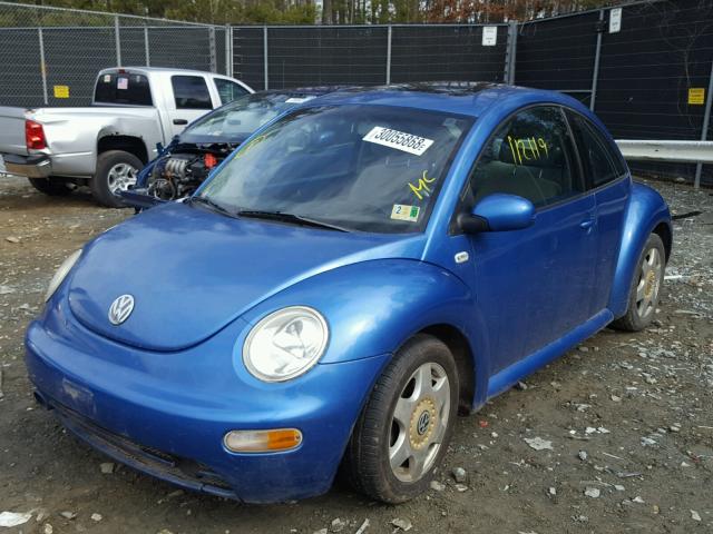 3VWCT21C61M406031 - 2001 VOLKSWAGEN NEW BEETLE 蓝色 照片 2