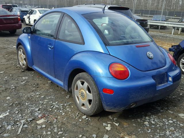 3VWCT21C61M406031 - 2001 VOLKSWAGEN NEW BEETLE 蓝色 照片 3