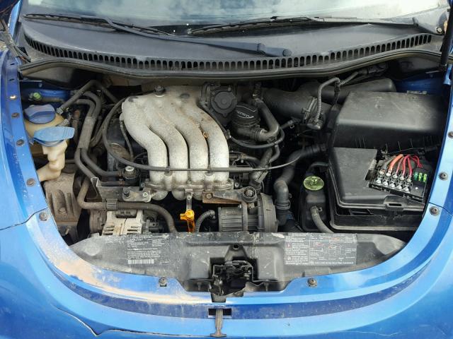 3VWCT21C61M406031 - 2001 VOLKSWAGEN NEW BEETLE 蓝色 照片 7