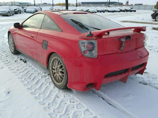 JTDDY32T1Y0005738 - 2000 TOYOTA CELICA GT- RED photo 3