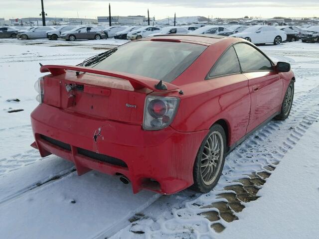 JTDDY32T1Y0005738 - 2000 TOYOTA CELICA GT- RED photo 4