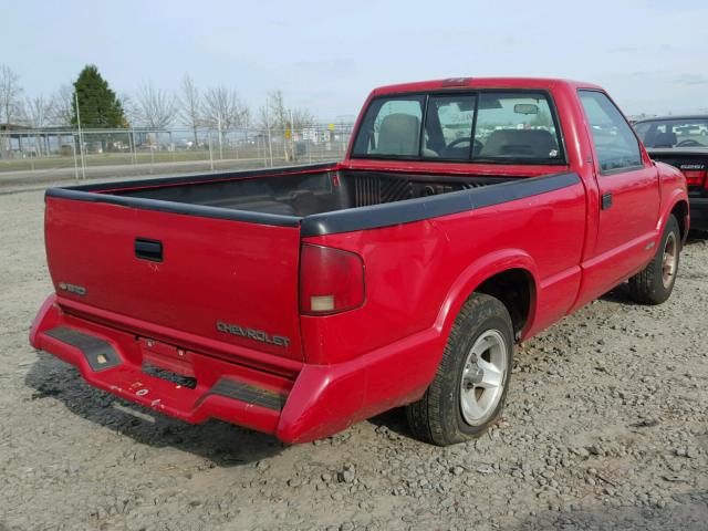 1GCCS1442T8211040 - 1996 CHEVROLET S TRUCK S1 RED photo 4