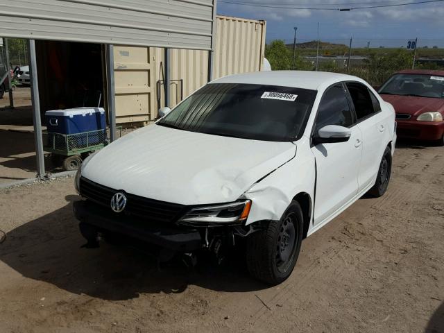 3VWD17AJ9EM416645 - 2014 VOLKSWAGEN JETTA SE WHITE photo 2