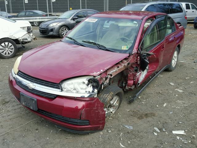 1G1ZT52834F118070 - 2004 CHEVROLET MALIBU LS Bordo foto 2