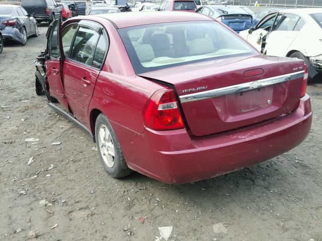 1G1ZT52834F118070 - 2004 CHEVROLET MALIBU LS Bordo foto 3