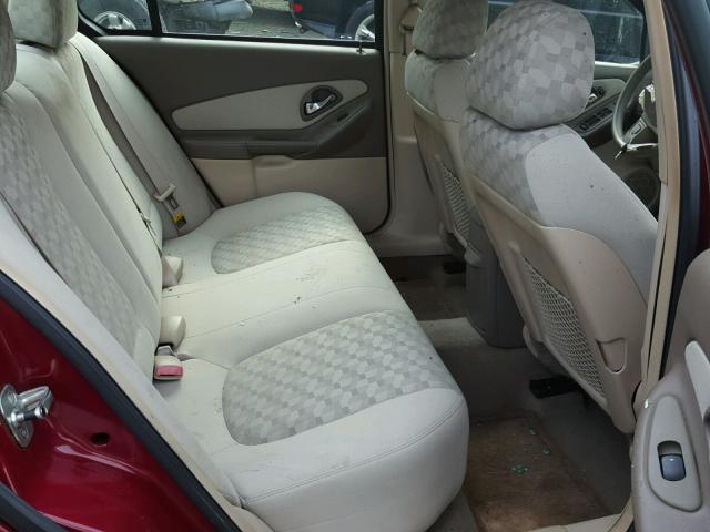 1G1ZT52834F118070 - 2004 CHEVROLET MALIBU LS Bordo foto 6