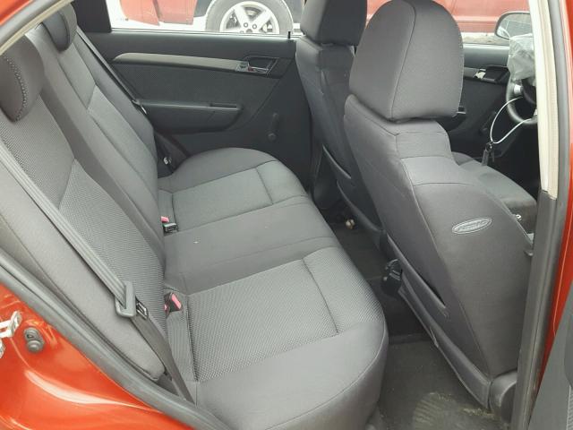 KL1TD56E69B627716 - 2009 CHEVROLET AVEO LS RED photo 6