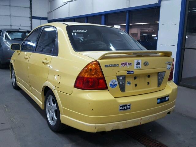 JS2RA41S735151975 - 2003 SUZUKI AERIO S YELLOW photo 3