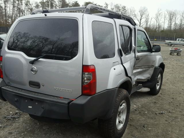 5N1ED28Y94C653278 - 2004 NISSAN XTERRA XE SILVER photo 4