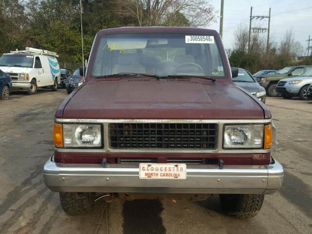 JACCH58R5K8924734 - 1989 ISUZU TROOPER II BURGUNDY photo 9