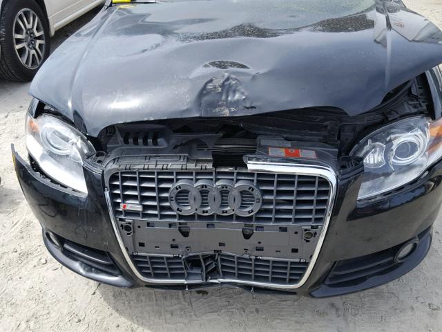 WAUDH78E58A143371 - 2008 AUDI A4 3.2 QUA BLACK photo 9