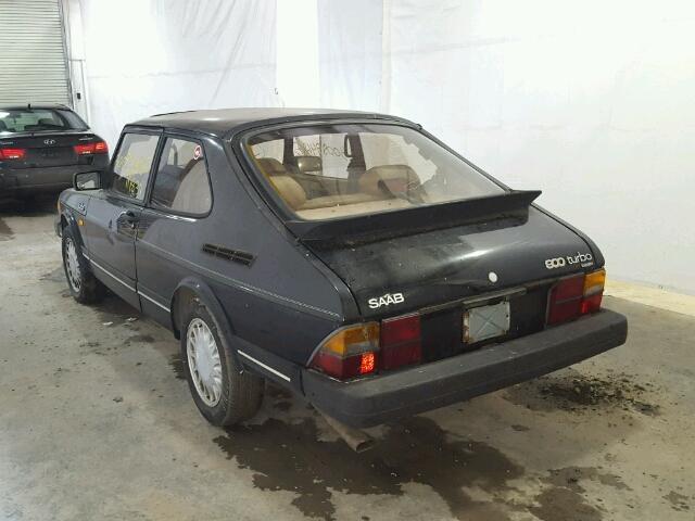 YS3AD36L9G2026602 - 1986 SAAB 900 BLACK photo 3