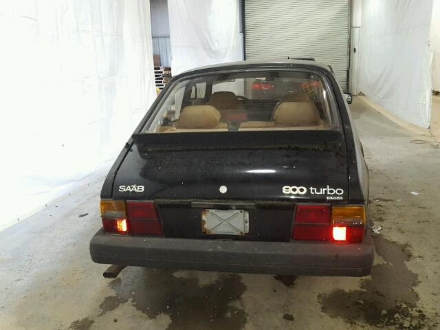 YS3AD36L9G2026602 - 1986 SAAB 900 BLACK photo 9