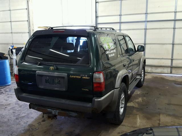 JT3HN87R1Y0287114 - 2000 TOYOTA 4RUNNER LI GREEN photo 4