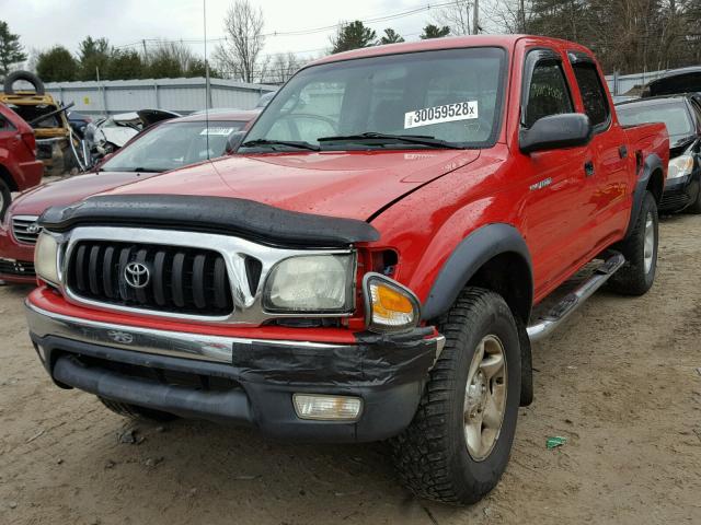 5TEHN72N23Z240600 - 2003 TOYOTA TACOMA DOU RED photo 2