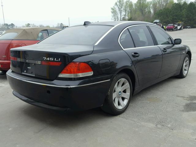 WBAGN63584DS52052 - 2004 BMW 745 LI BLACK photo 4