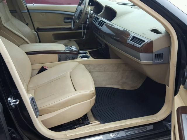 WBAGN63584DS52052 - 2004 BMW 745 LI BLACK photo 5