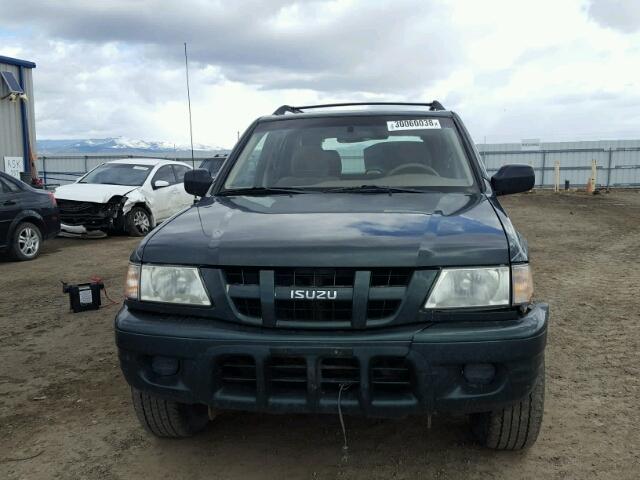 4S2DM58Y844306332 - 2004 ISUZU RODEO S GREEN photo 9