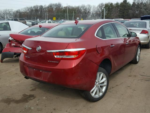 1G4PR5SK4C4220539 - 2012 BUICK VERANO CON RED photo 4