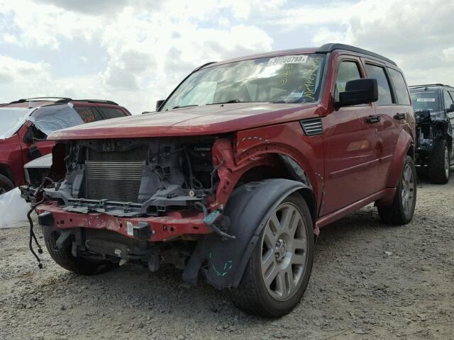 1D8GU58608W102241 - 2008 DODGE NITRO R/T RED photo 2