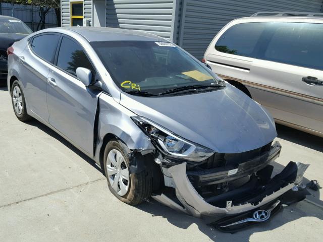 5NPDH4AE1GH739449 - 2016 HYUNDAI ELANTRA SE SILVER photo 1