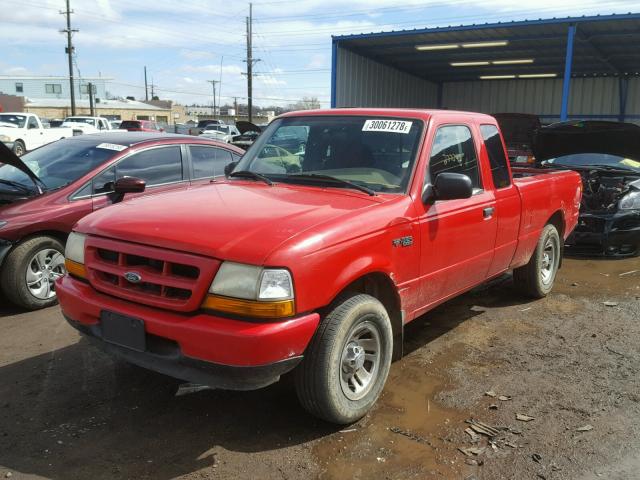 1FTYR14V0XPB80764 - 1999 FORD RANGER SUP RED photo 2