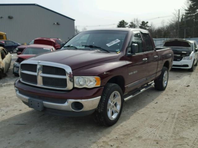 1D7HU18N62S530175 - 2002 DODGE RAM 1500 MAROON photo 2