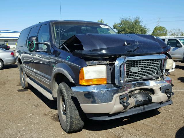 1FMNU43SXYED46288 - 2000 FORD EXCURSION BLUE photo 1