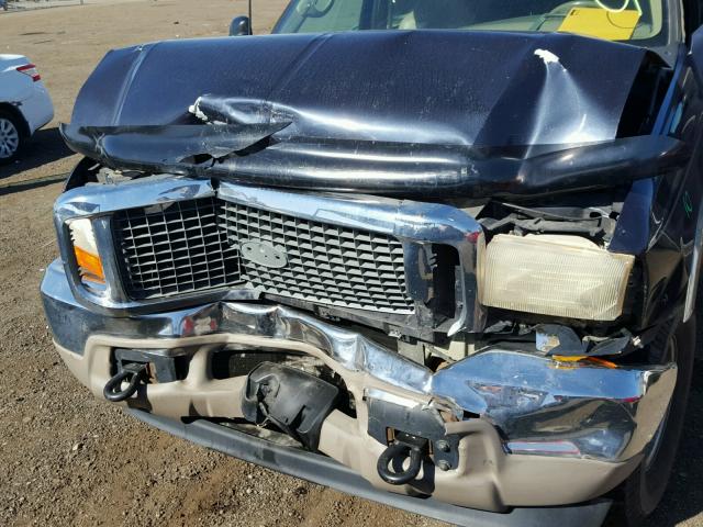 1FMNU43SXYED46288 - 2000 FORD EXCURSION BLUE photo 7