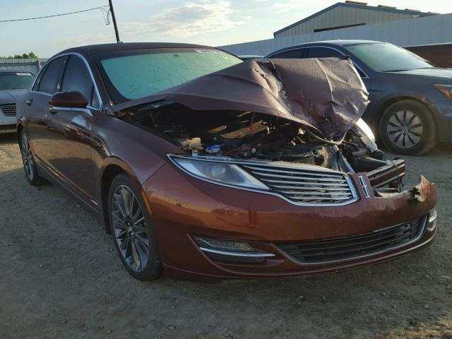 3LN6L2LUXFR605997 - 2015 LINCOLN MKZ HYBRID BROWN photo 1