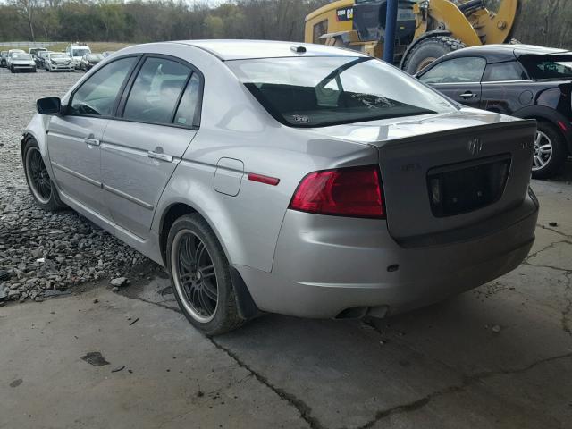 19UUA66246A013624 - 2006 ACURA 3.2TL SILVER photo 3