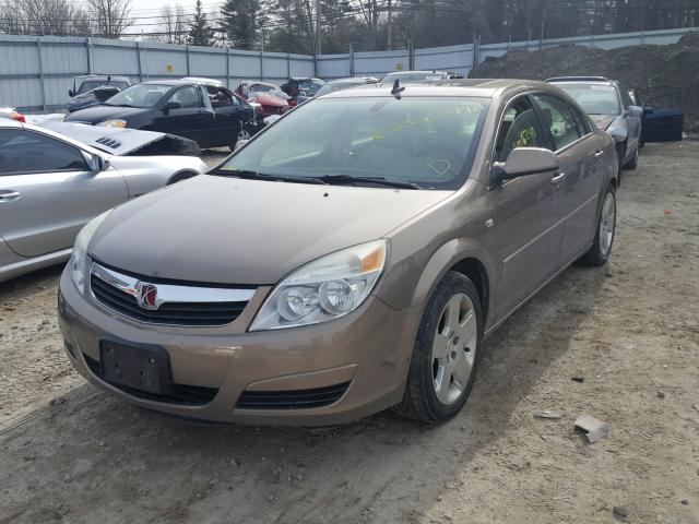 1G8ZS57N27F192054 - 2007 SATURN AURA XE TAN photo 2