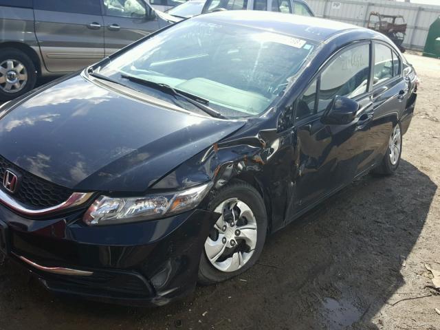 2HGFB2F5XDH556774 - 2013 HONDA CIVIC LX BLACK photo 9