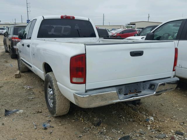 3D7KR28C96G213905 - 2006 DODGE RAM 2500 S WHITE photo 3