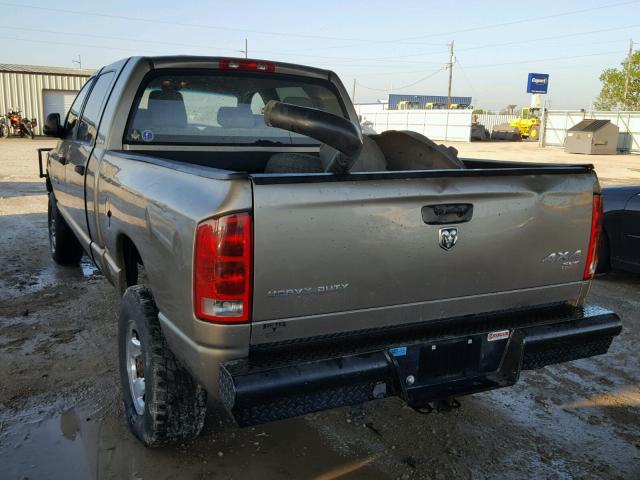 3D7KS29C26G201694 - 2006 DODGE RAM 2500 BEIGE photo 3