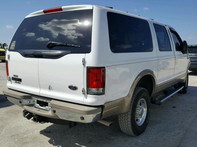 1FMNU43SXYEE34452 - 2000 FORD EXCURSION WHITE photo 4