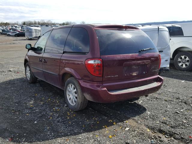 1C4GJ45323B185103 - 2003 CHRYSLER VOYAGER LX BURGUNDY photo 3