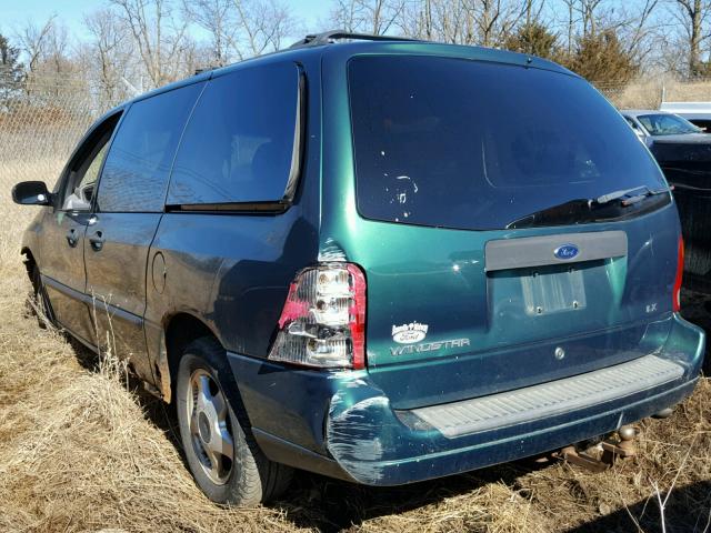 2FMZA51463BB15560 - 2003 FORD WINDSTAR L GREEN photo 3