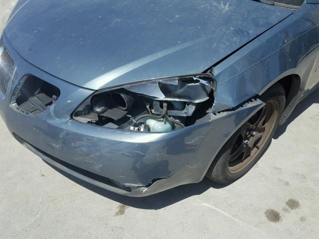 1G2ZG57B994215989 - 2009 PONTIAC G6 GRAY photo 9