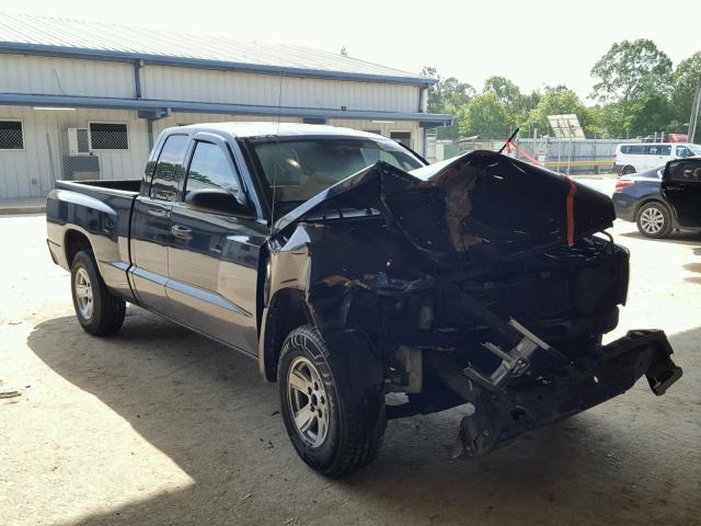 1D7HE32K38S573727 - 2008 DODGE DAKOTA SXT BLACK photo 1