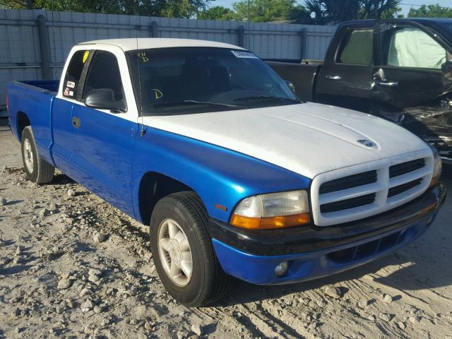 1B7FL22P6WS579936 - 1998 DODGE DAKOTA BLUE photo 1