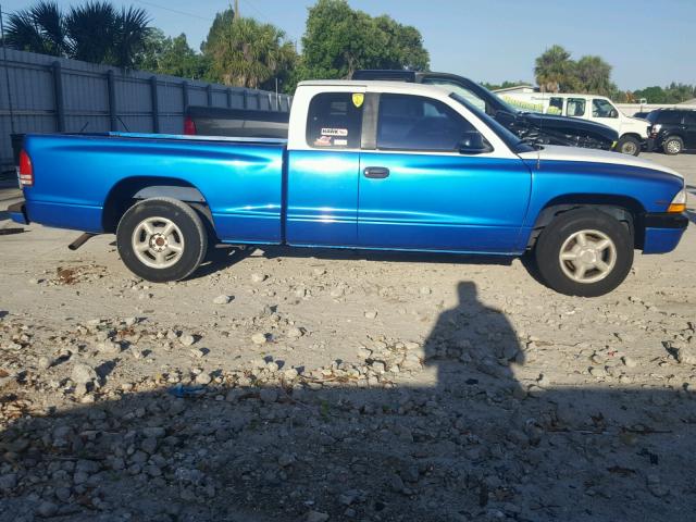 1B7FL22P6WS579936 - 1998 DODGE DAKOTA BLUE photo 9