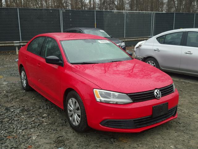 3VW2K7AJ8EM224489 - 2014 VOLKSWAGEN JETTA BASE 红色 照片 1