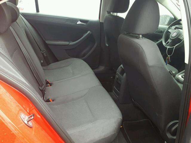 3VW2K7AJ8EM224489 - 2014 VOLKSWAGEN JETTA BASE 红色 照片 6