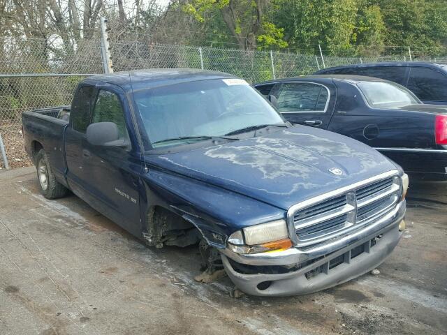 1B7GL22XXYS587304 - 2000 DODGE DAKOTA BLUE photo 1