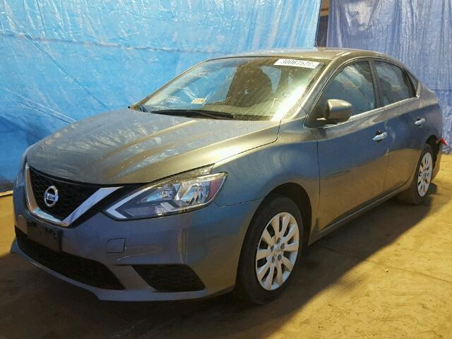 3N1AB7AP3HL666919 - 2017 NISSAN SENTRA S GRAY photo 2