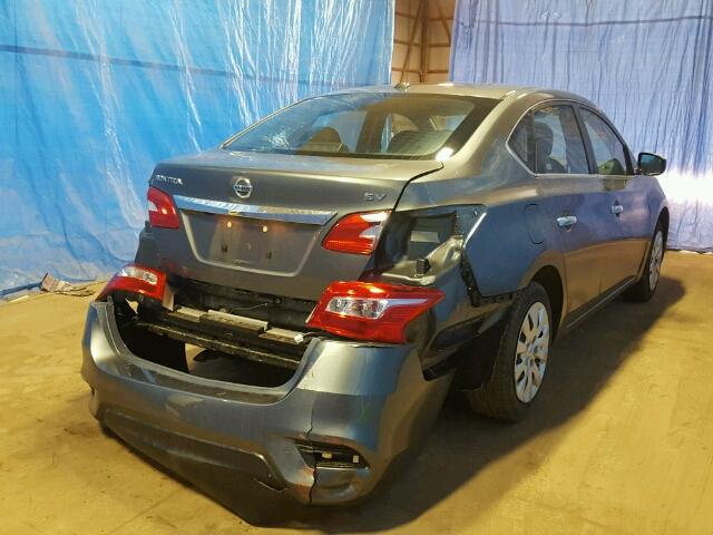 3N1AB7AP3HL666919 - 2017 NISSAN SENTRA S GRAY photo 4